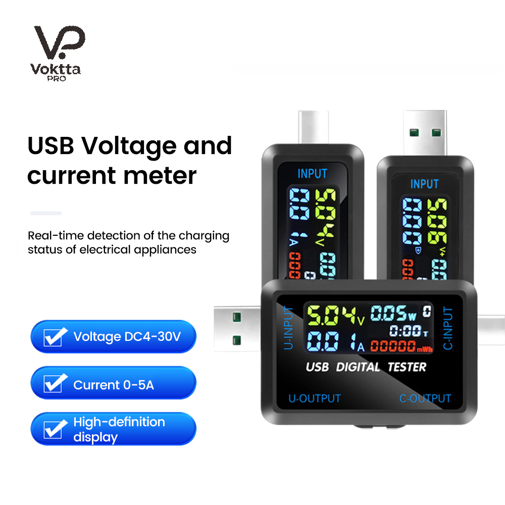 Usb Ammeter Tester - USB Tester 10 in 1 DC