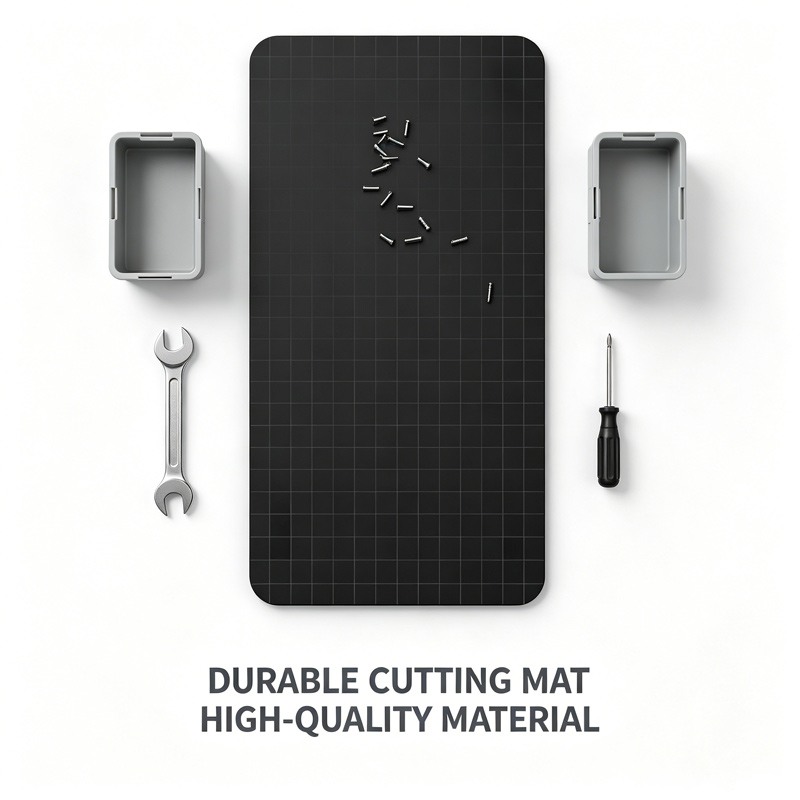 Electronics Repair Mat - Grid Magnetic Silicone Work Mat Heat