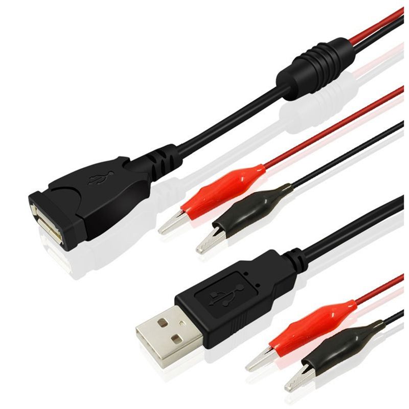 A01E-2Pcs USB Alligator Clips  - Usb Ammeter Tester review and price