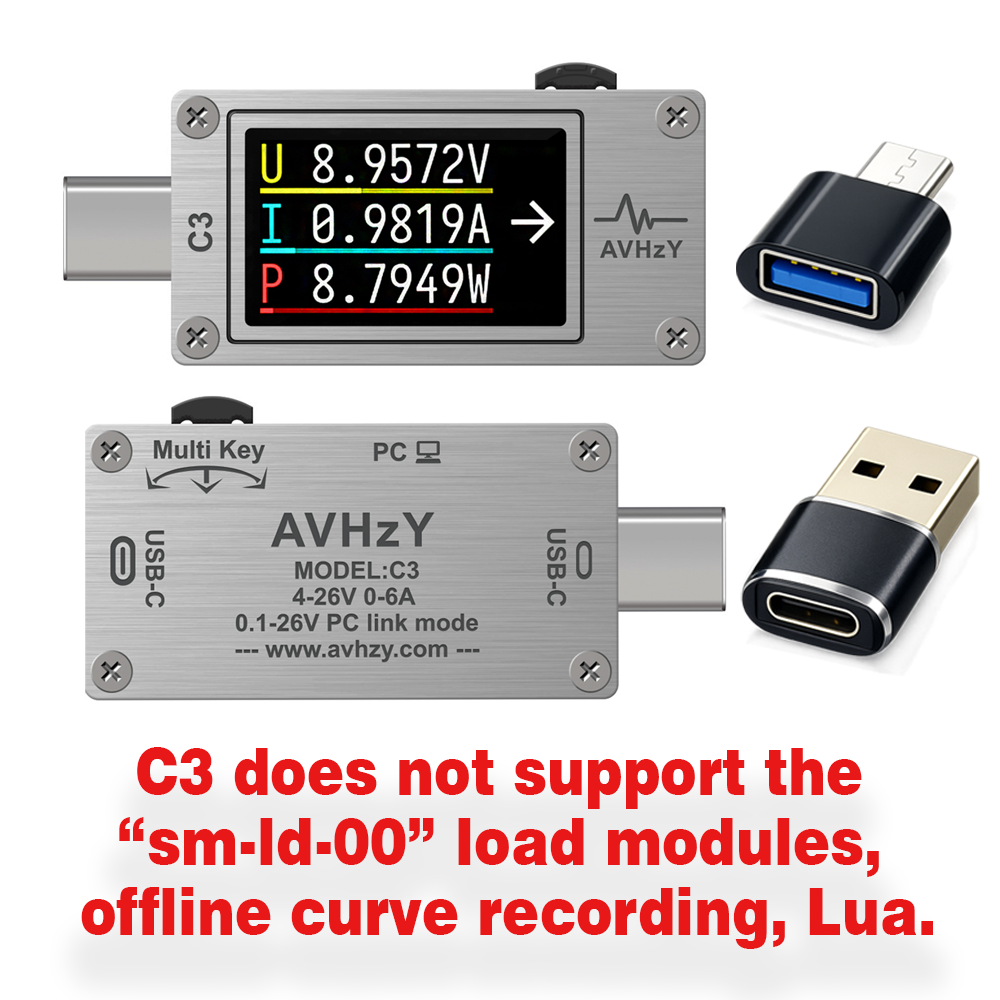 AVHzY USB 3.1 Power Meter  Dig - Usb Ammeter Tester review and price