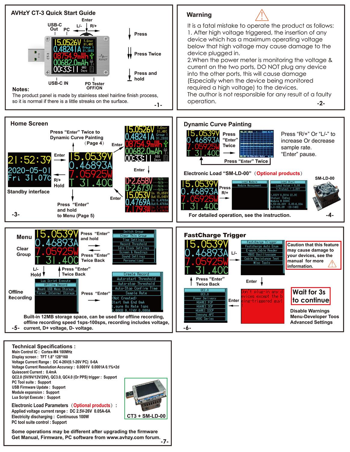 AVHzY USB 3.1 Power Meter  Dig - Usb Ammeter Tester review and price