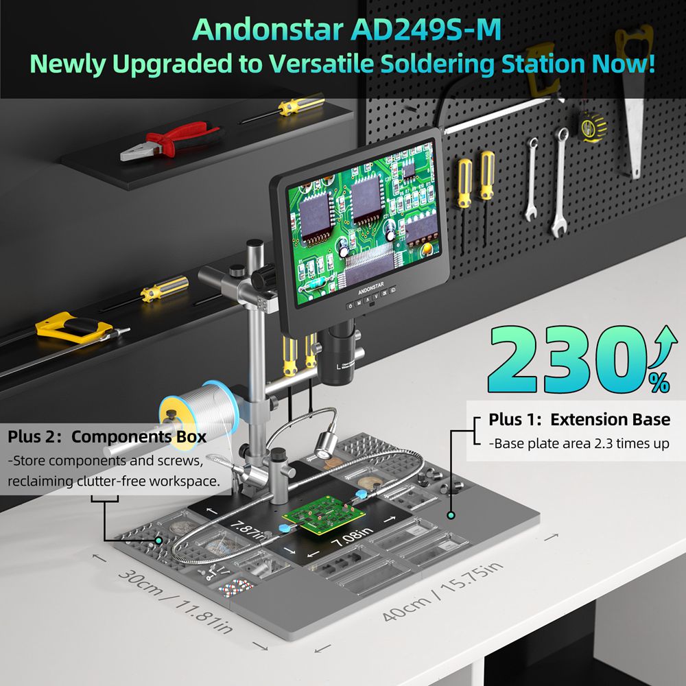 Andonstar AD249SM-Plus Trinocu - Electronics Repair Plus review and price