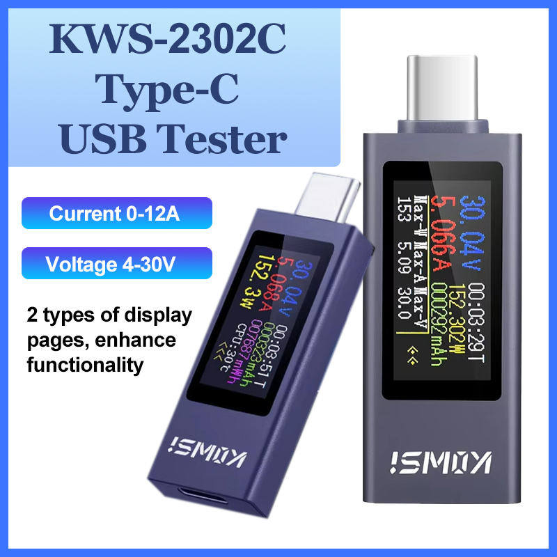 KWS-2302C Type-C USB Tester Mu - Usb Ammeter Tester review and price