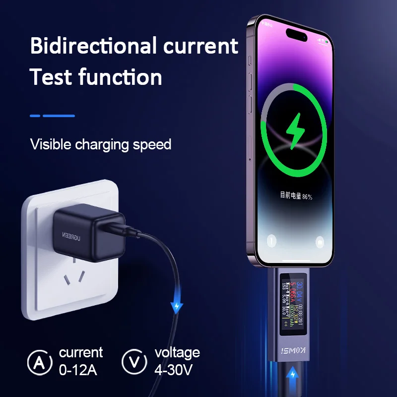 KWS-2302C Type-C USB Tester Mu - Usb Ammeter Tester review and price