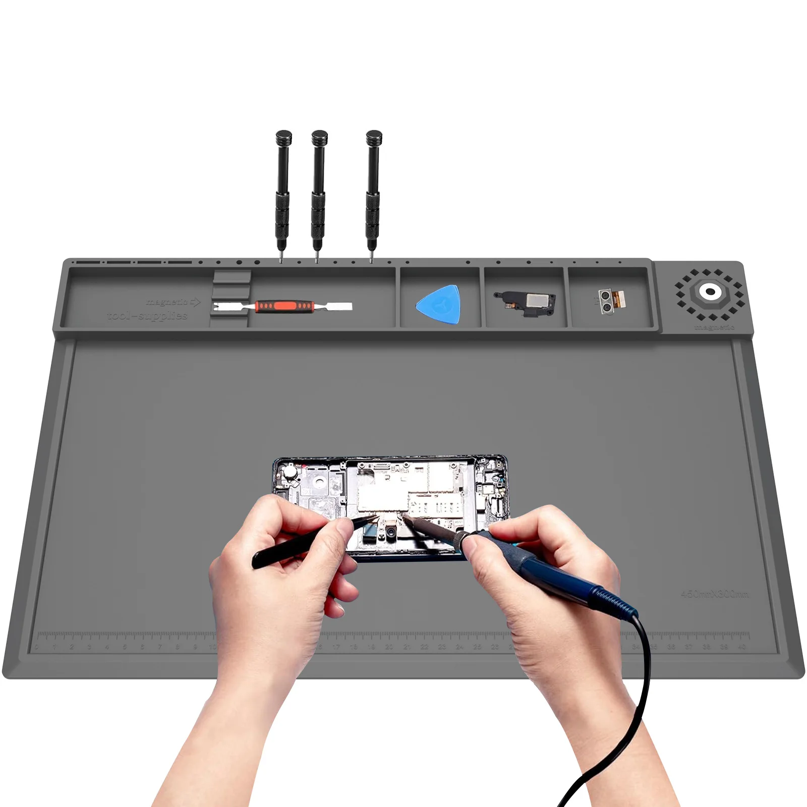 Soldering Station Mat Silicone - Electronics Repair Workstation review and price