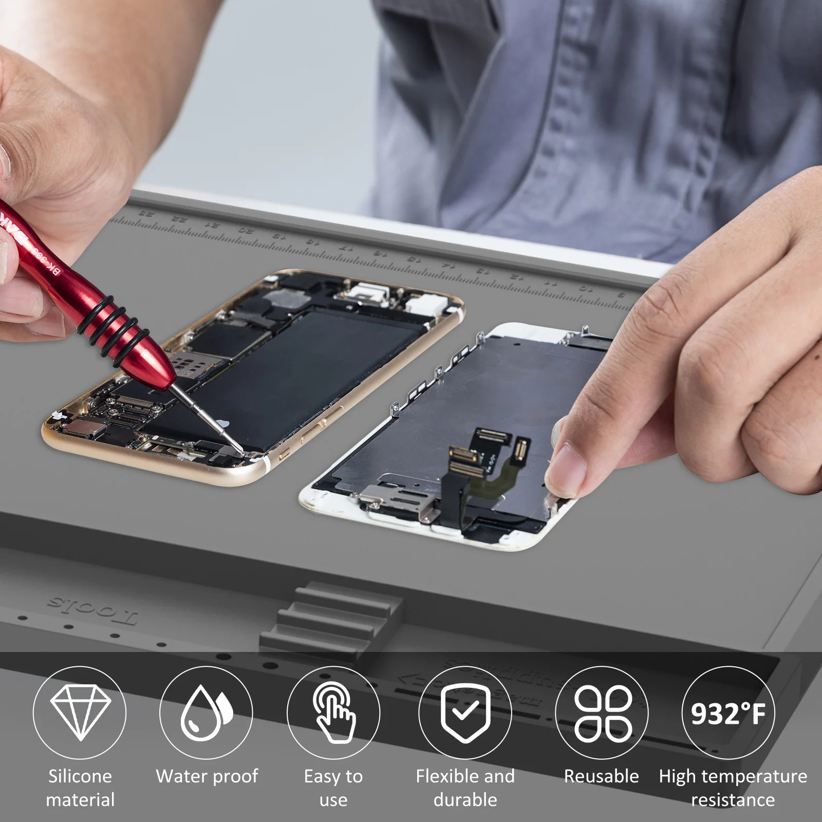 Soldering Station Mat Silicone - Electronics Repair Workstation review and price
