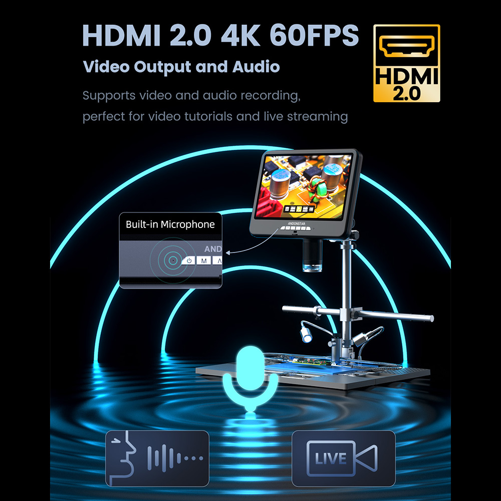 Andonstar 4K 60FPS HDMI Digita - Electronics Repair Plus review and price