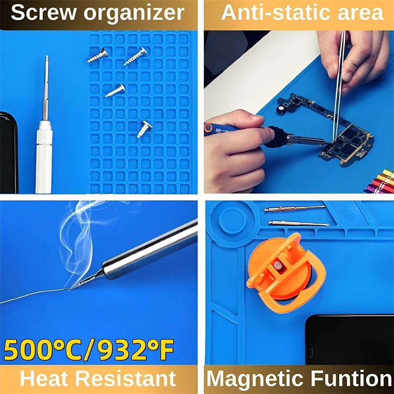 Silicone Soldering Mat ESD Ant - Electronics Repair Workstation review and price