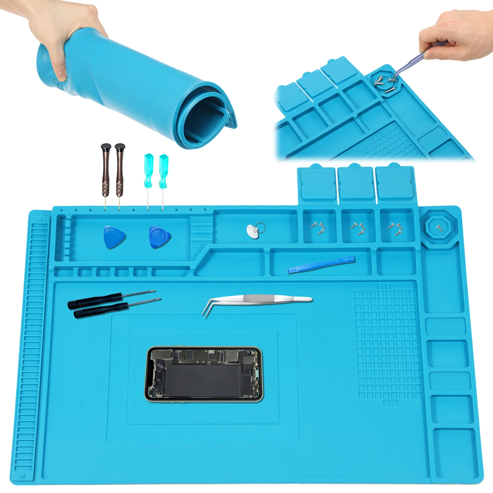 45x30cm Silicone Soldering Mat - Electronics Repair Mat review and price