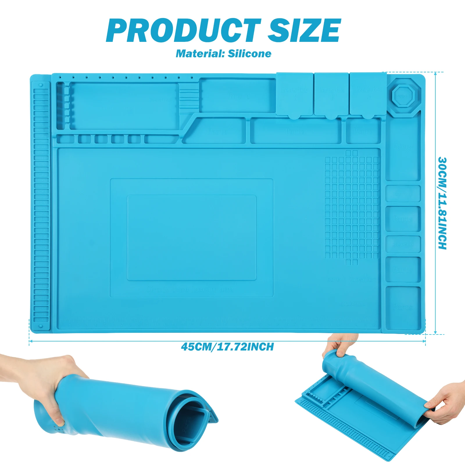 45x30cm Silicone Soldering Mat - Electronics Repair Mat review and price