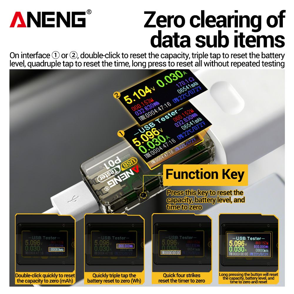ANENG P01 USB Tester Voltmeter - Usb Ammeter Tester review and price